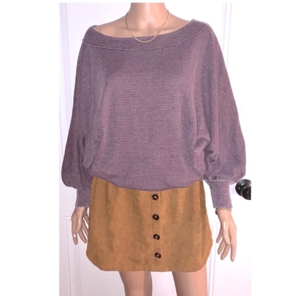 Free People We the Free Purple oversized Blouse XS